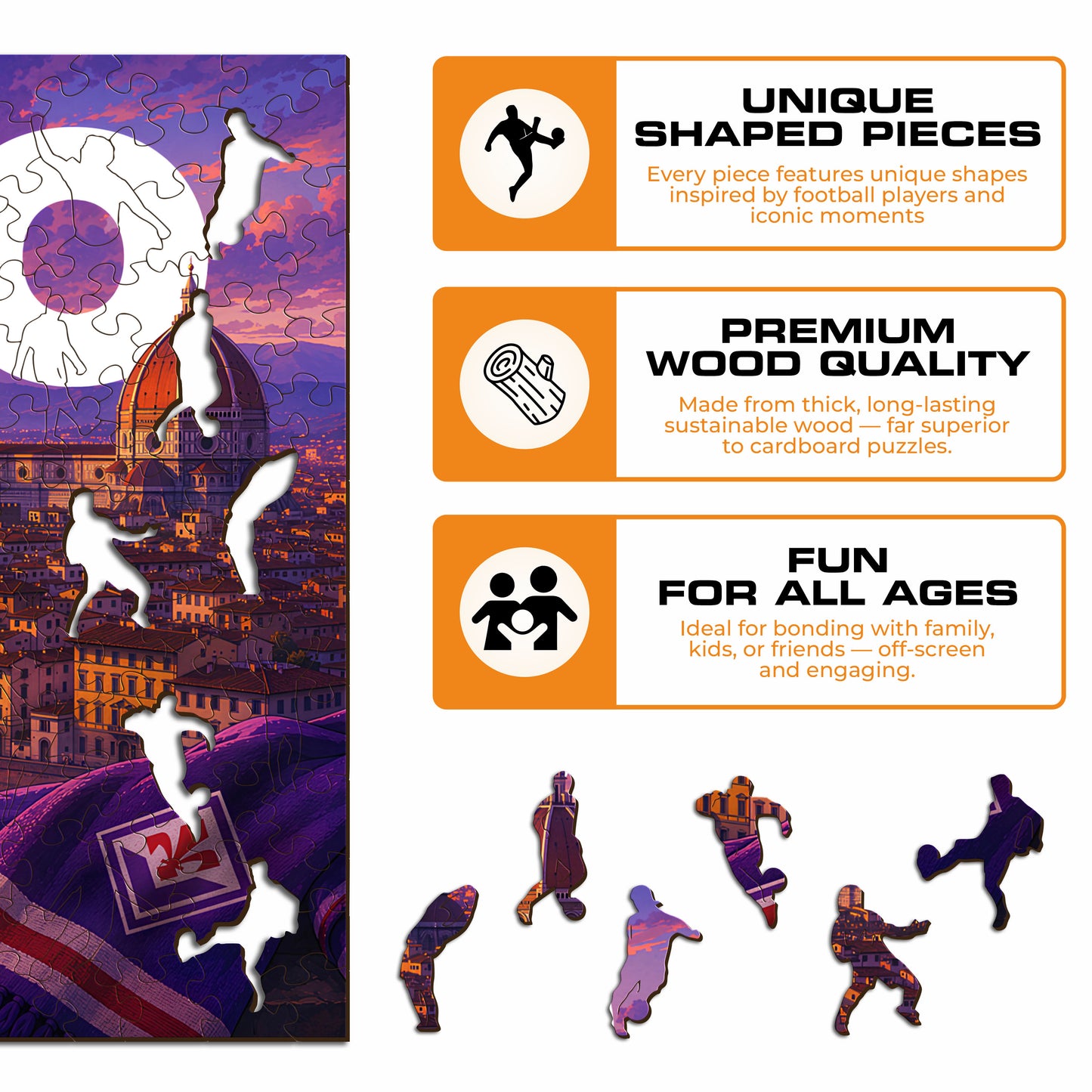 ACF Fiorentina® Centenary Wooden Puzzle