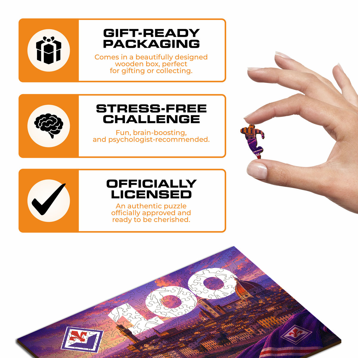 ACF Fiorentina® Centenary Wooden Puzzle