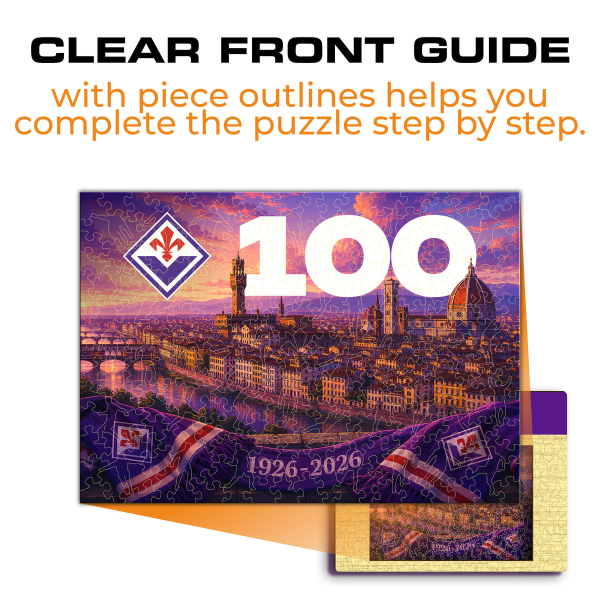 ACF Fiorentina® Centenary Wooden Puzzle
