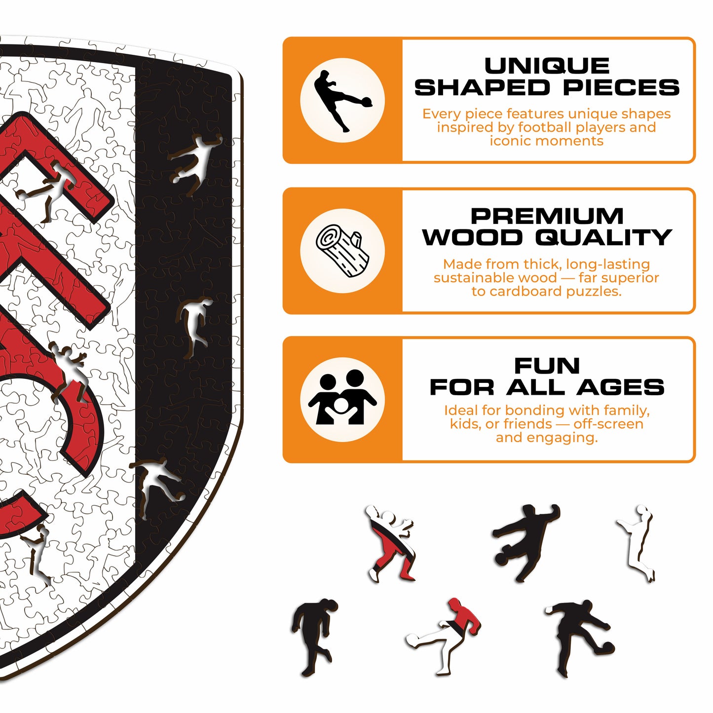 Fulham FC® Logo - Wooden Puzzle