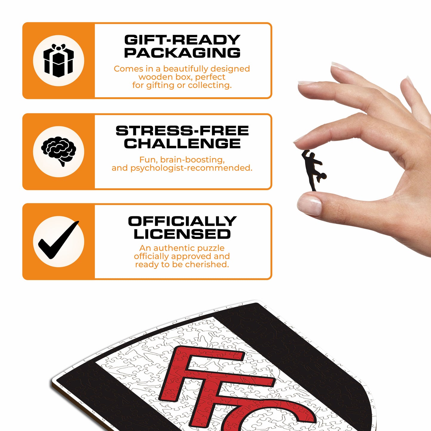 Fulham FC® Logo - Wooden Puzzle
