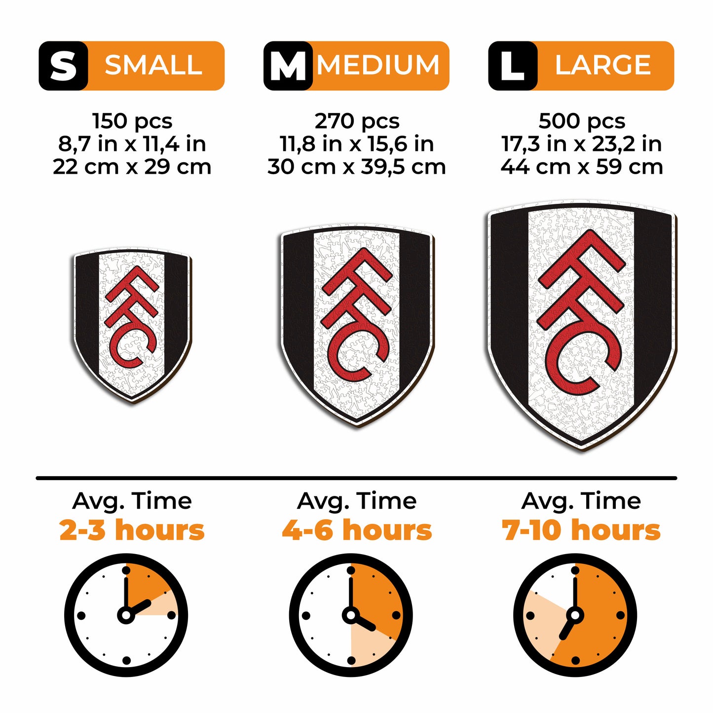 Fulham FC® Logo - Wooden Puzzle
