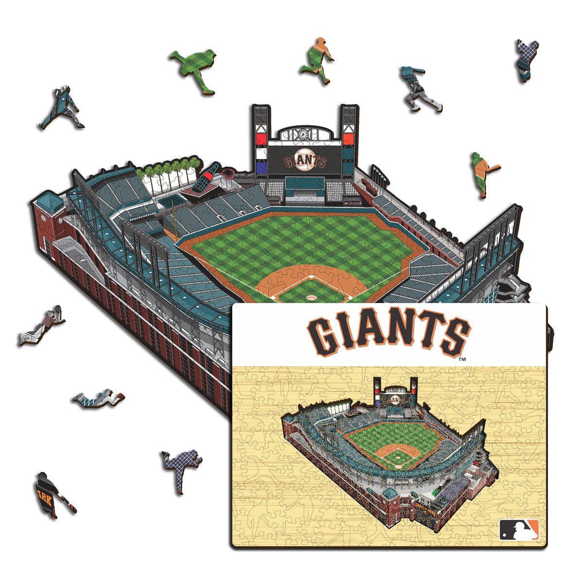 San Francisco Giants™ - Quebra-cabeça de madeira 