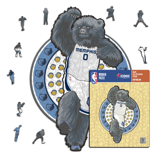 Memphis Grizzlies™ Mascot - Wooden Puzzle