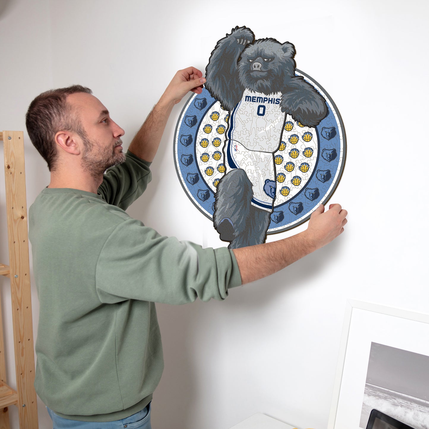 Memphis Grizzlies™ Mascot - Wooden Puzzle