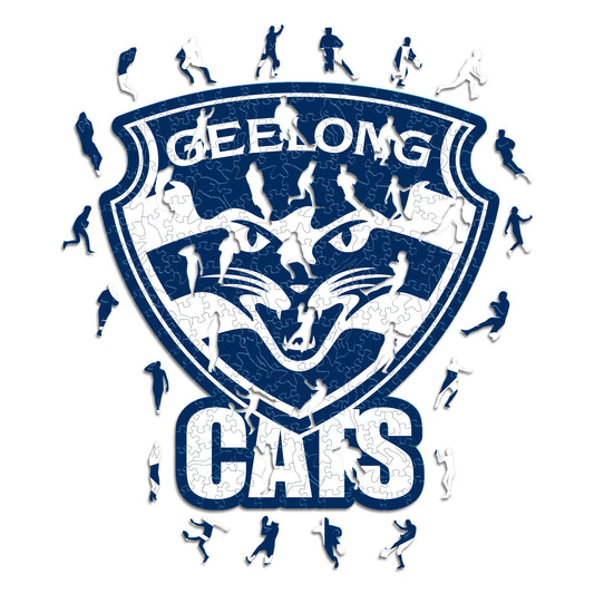 Geelong FC Logo - Wooden Puzzle