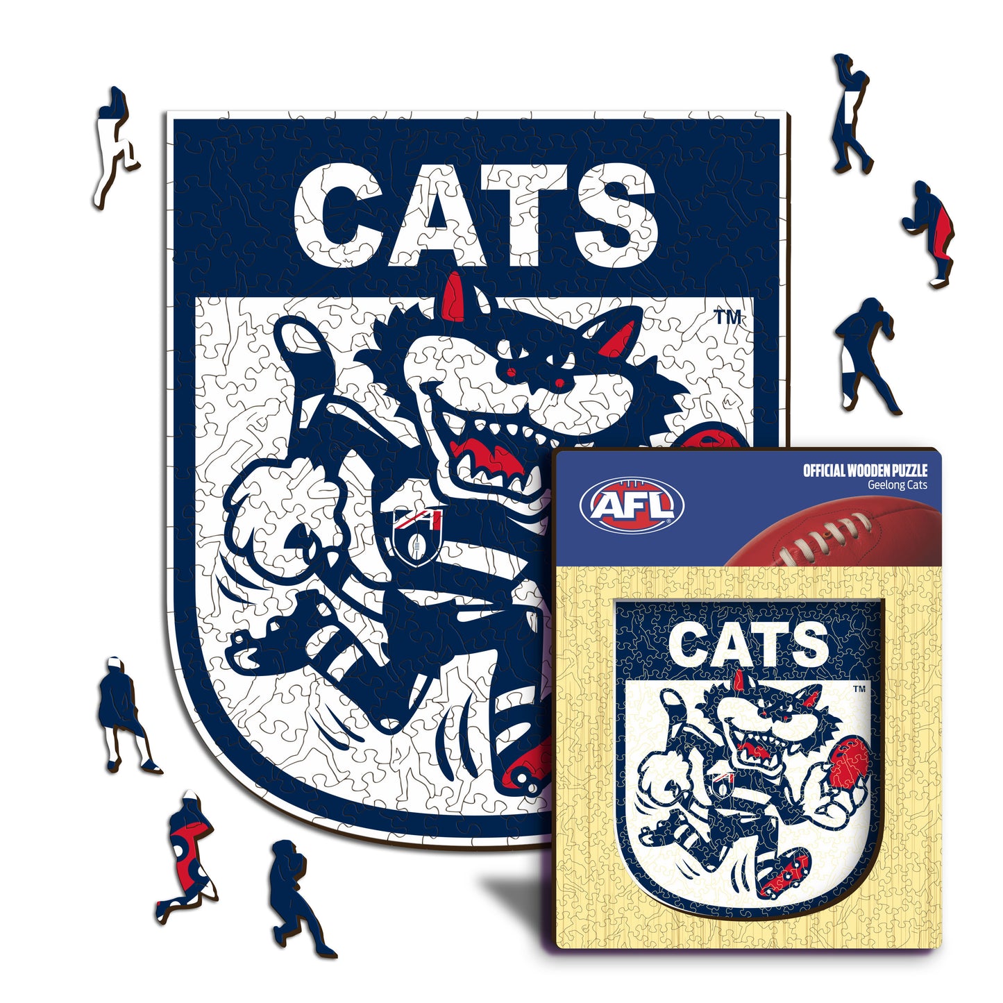 Geelong FC Retro Mascot - Wooden Puzzle