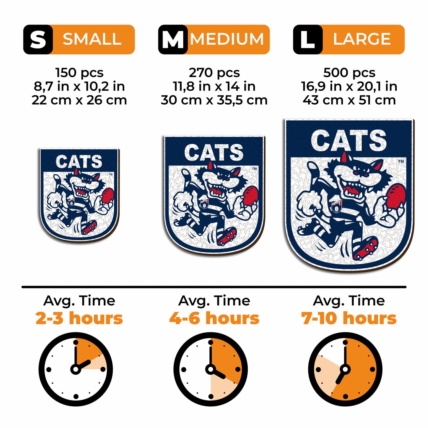 Geelong FC Retro Mascot - Wooden Puzzle
