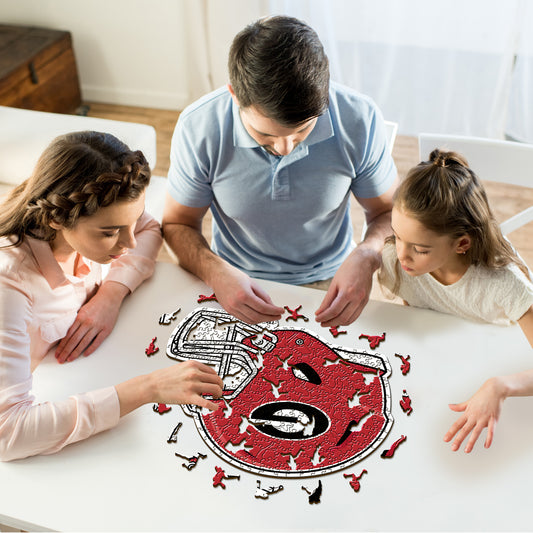 University of Georgia Helmet - Wooden Puzzle
