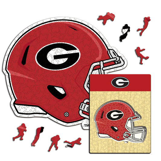 University of Georgia Helmet - Wooden Puzzle