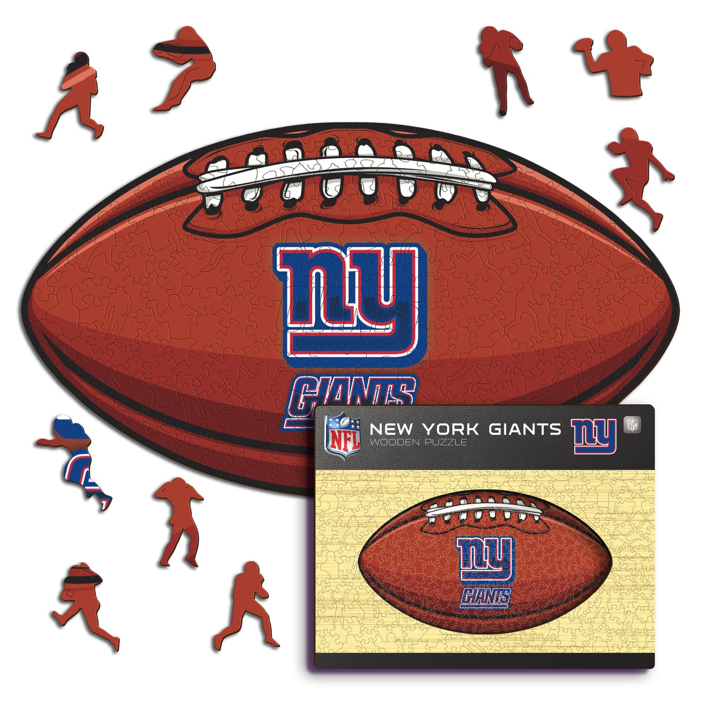 New York Giants™ Football - Wooden Puzzle