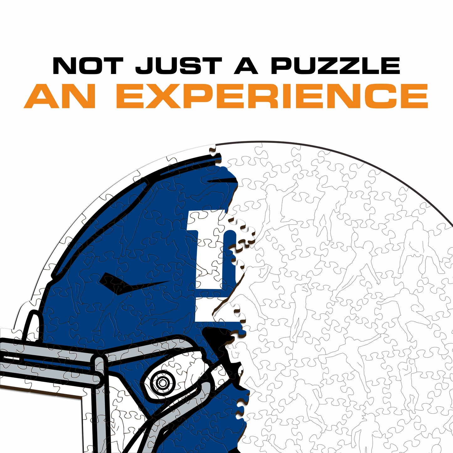 Capacete New York Giants™ - Quebra-cabeça de madeira