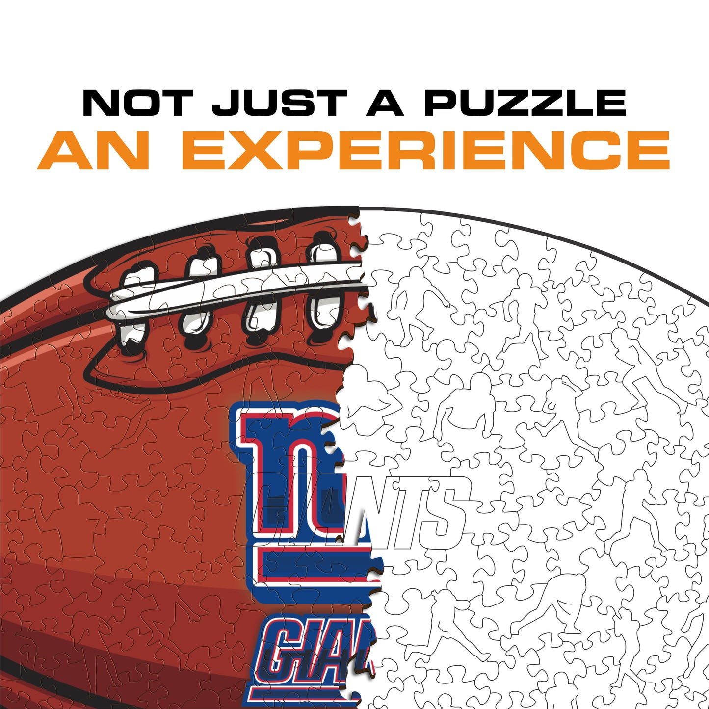 New York Giants™ Football - Wooden Puzzle