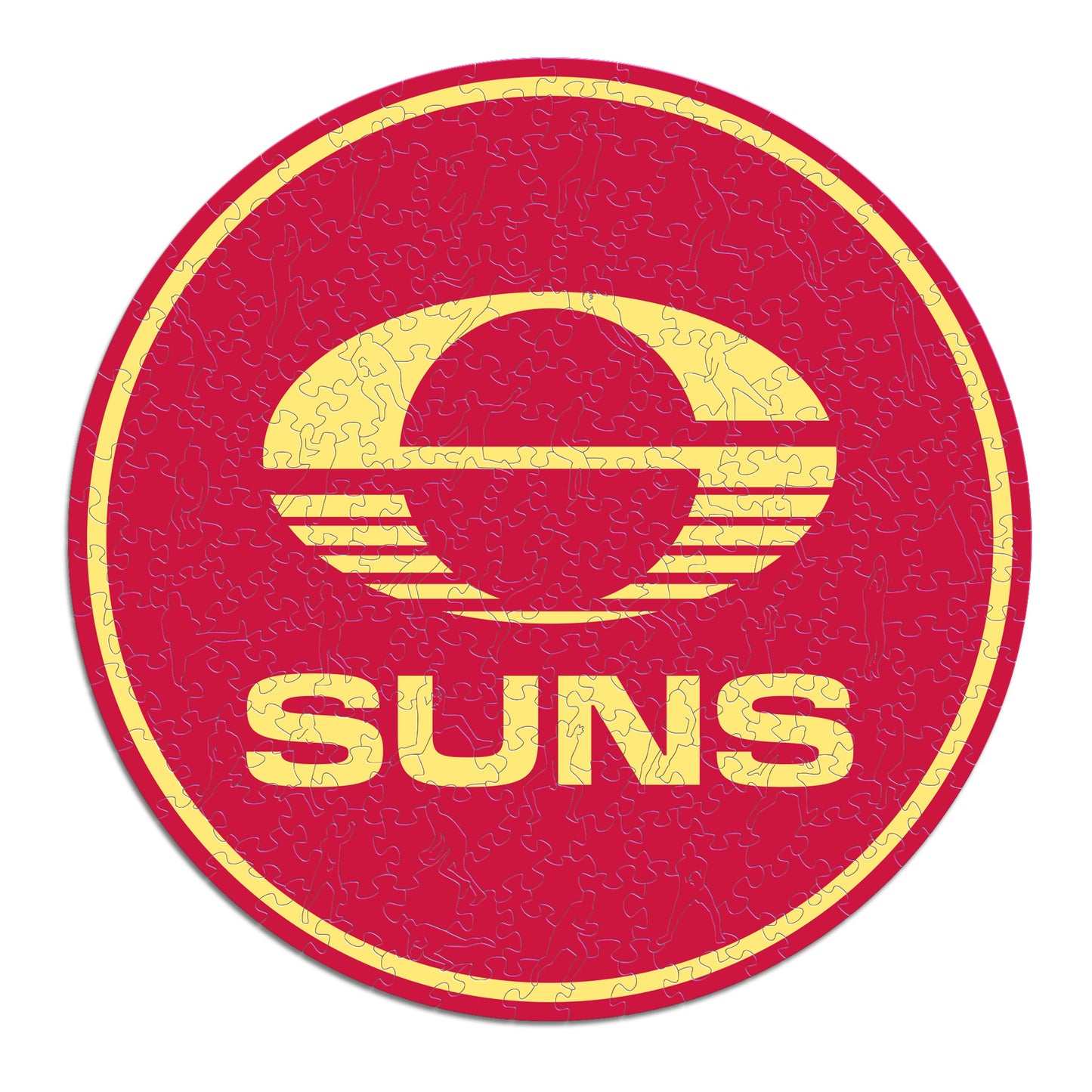 Gold Coast Suns FC Logo - Wooden Puzzle