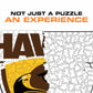 Logotipo do Hawthorn Hawks FC - Quebra-cabeça de madeira 