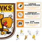 Hawthorn Hawks FC Retro Mascot - Wooden Puzzle