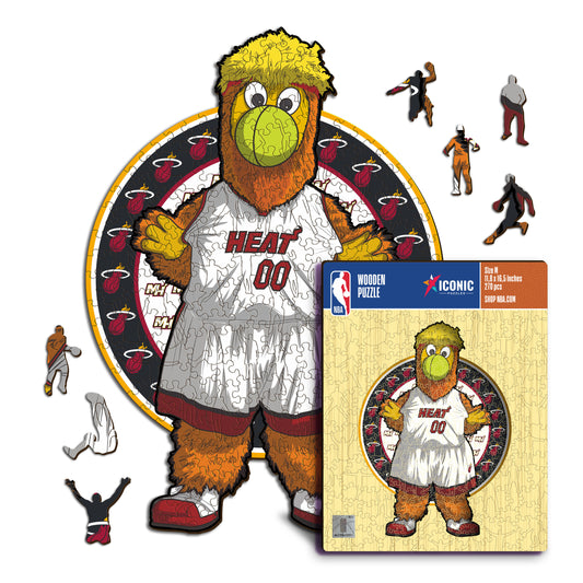 Miami Heat™ Mascot - Wooden Puzzle