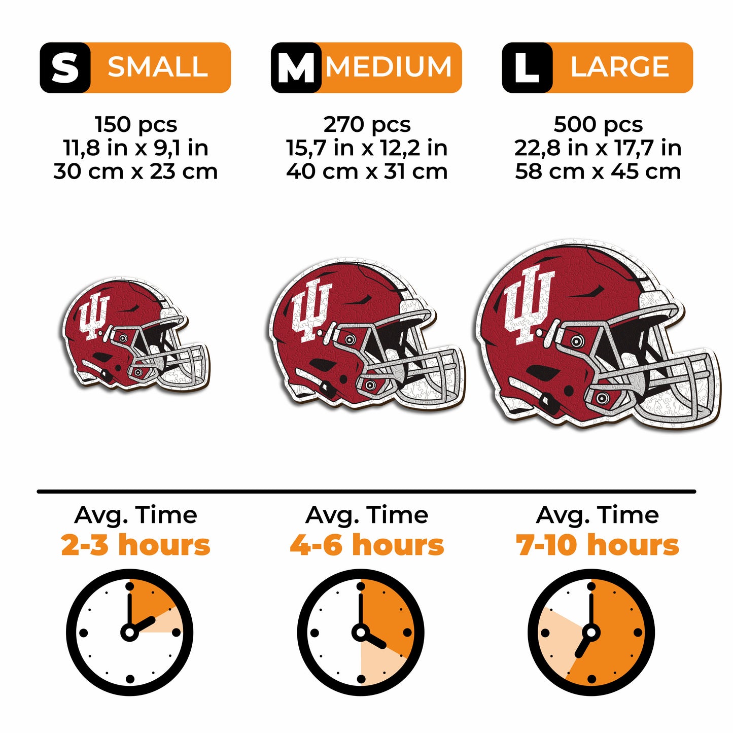 Indiana University Helmet - Wooden Puzzle
