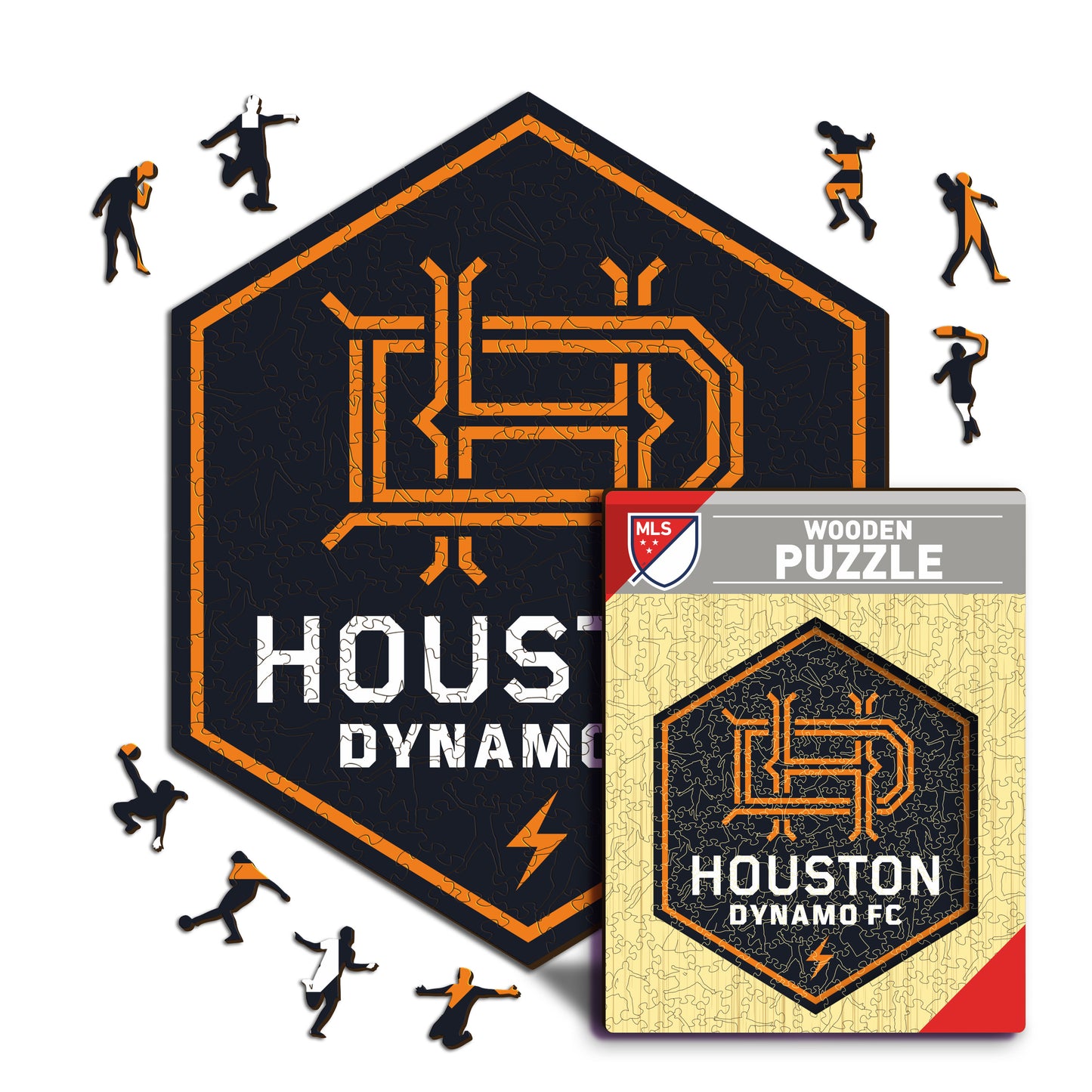 Logotipo do Houston Dynamo® - Quebra-cabeça de madeira 