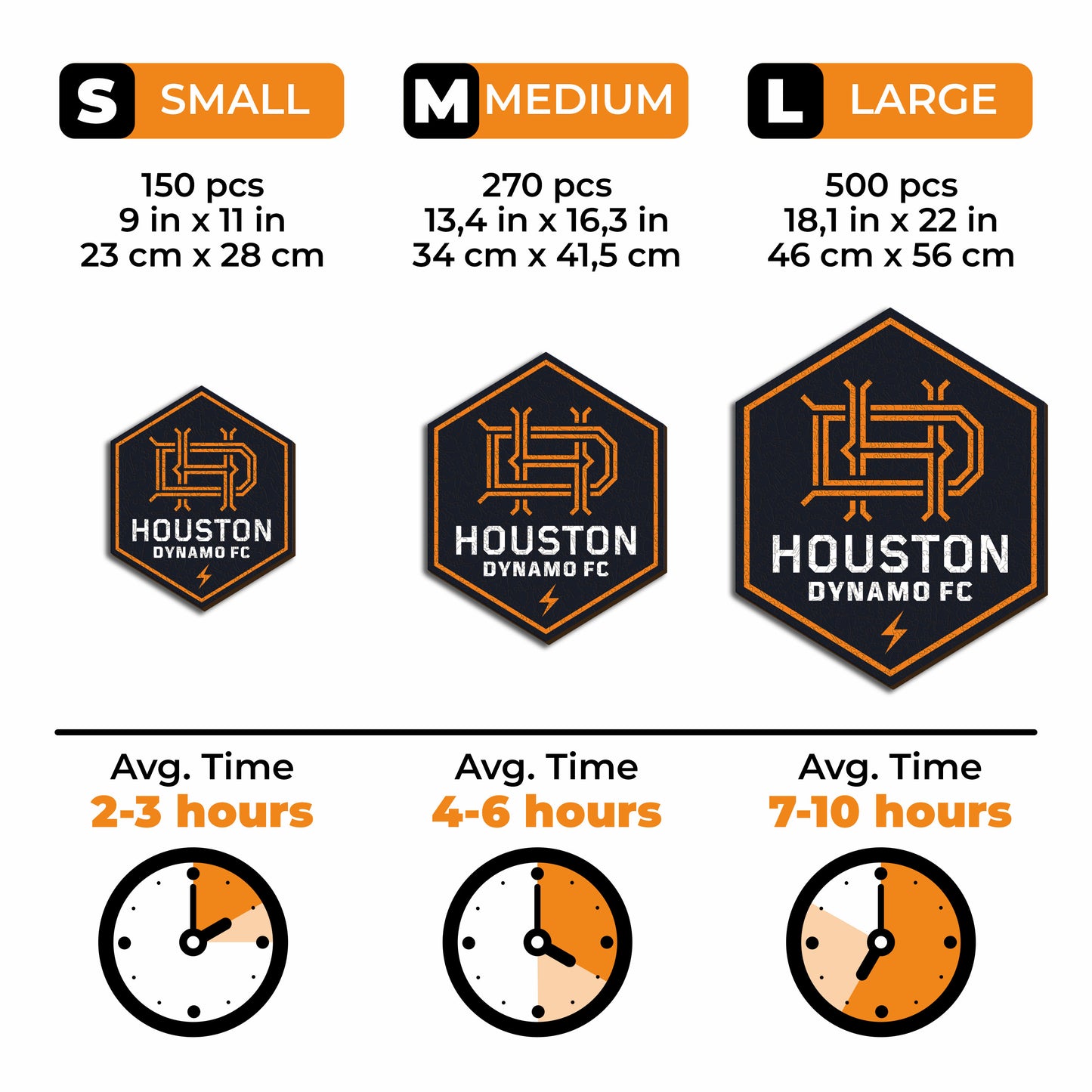 Logotipo do Houston Dynamo® - Quebra-cabeça de madeira 