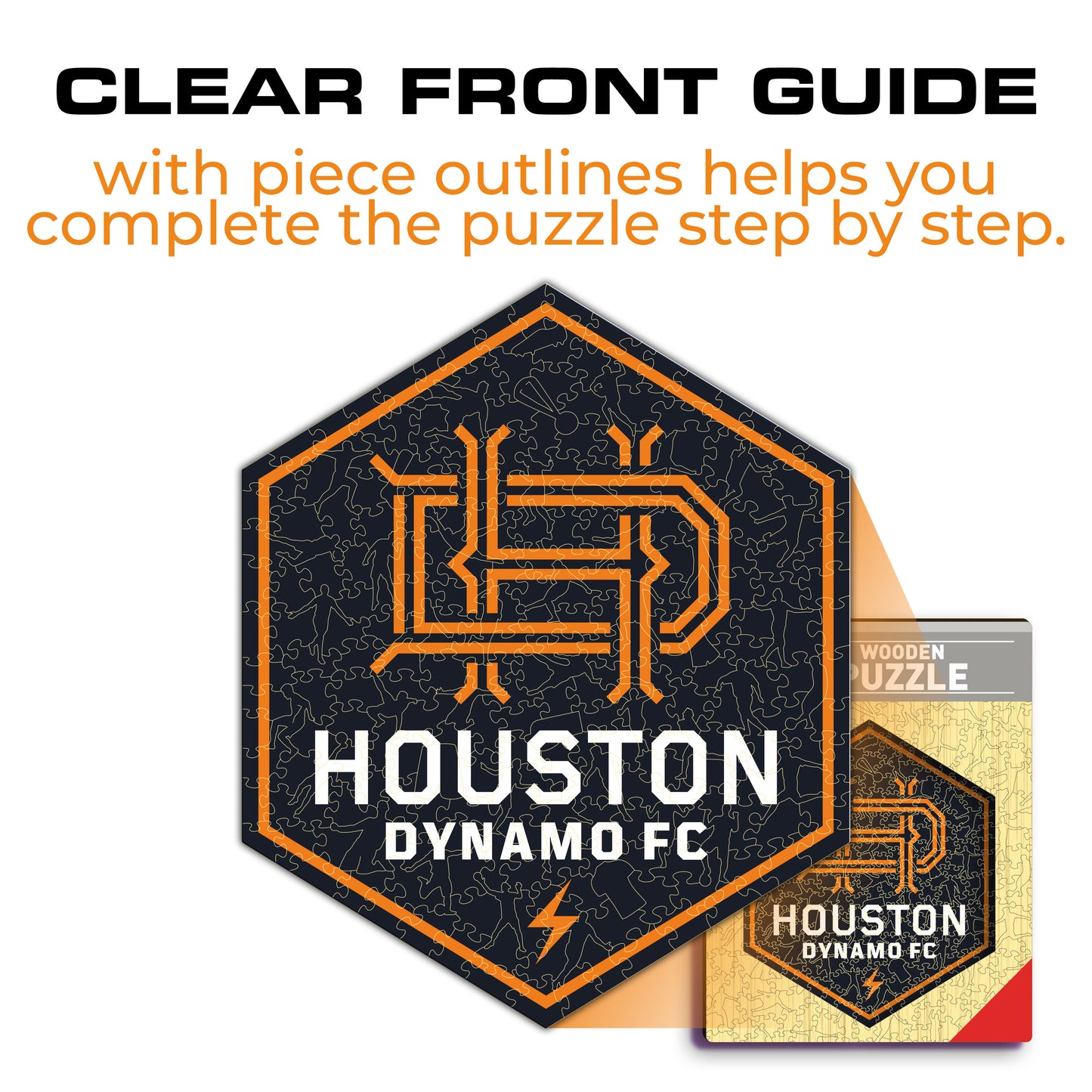 Logotipo do Houston Dynamo® - Quebra-cabeça de madeira 