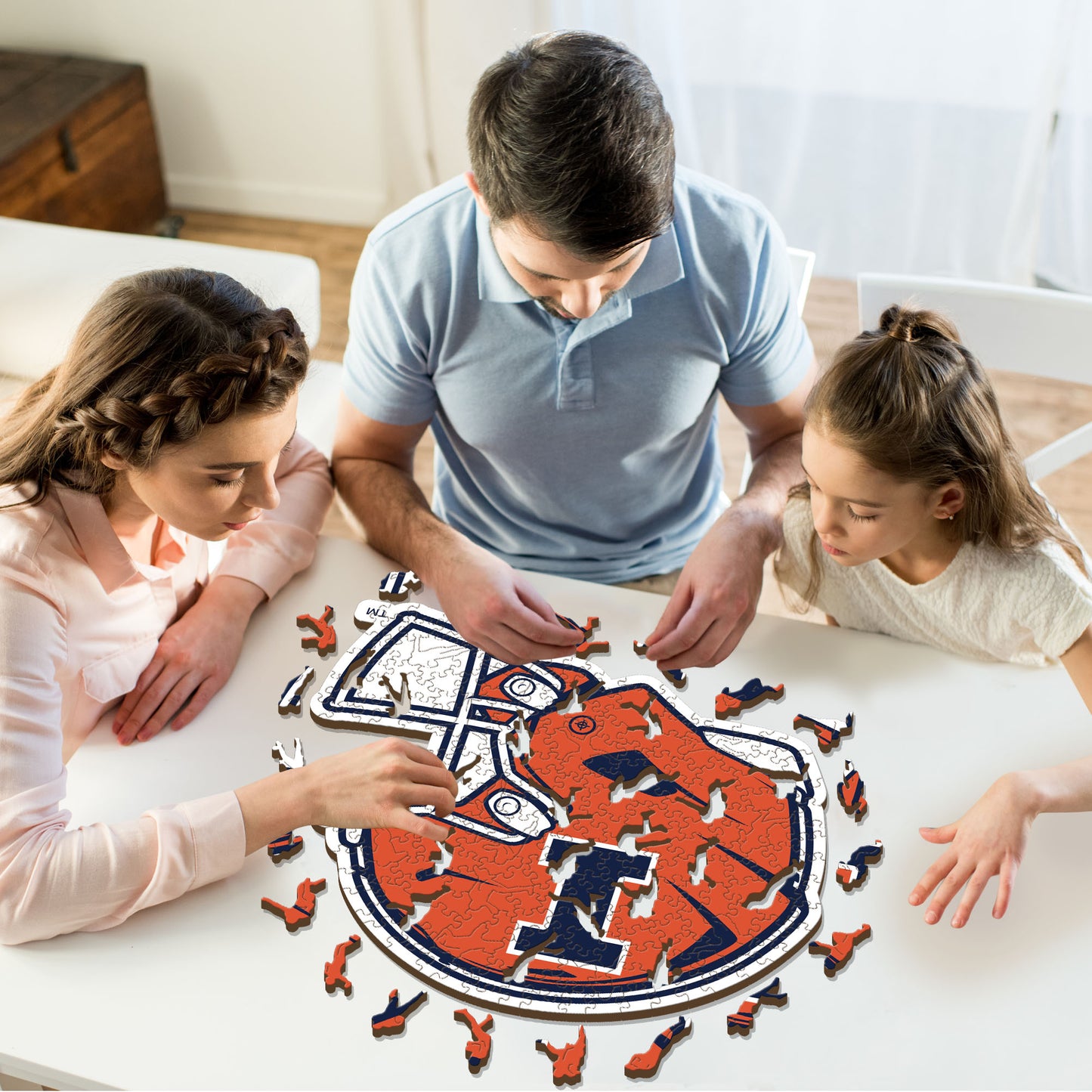 University of Illinois Helmet - Wooden Puzzle