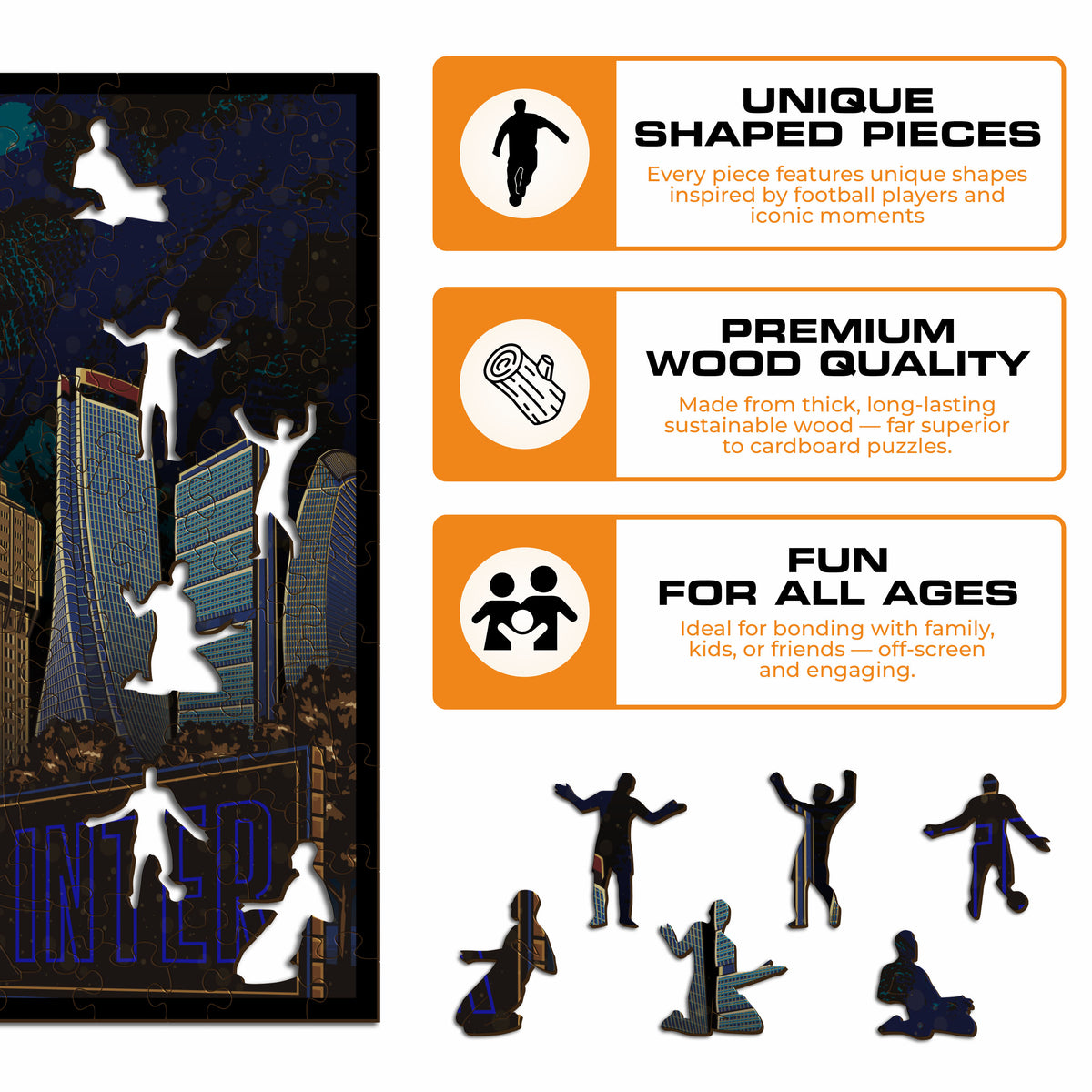 FC Inter® Skyline Wooden Puzzle