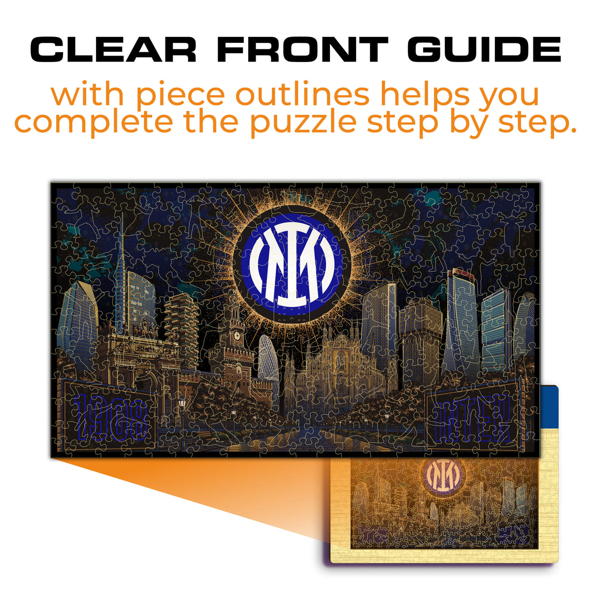 FC Inter® Skyline Wooden Puzzle