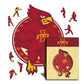 Iowa State Cyclones Mascot Wooden Puzzle