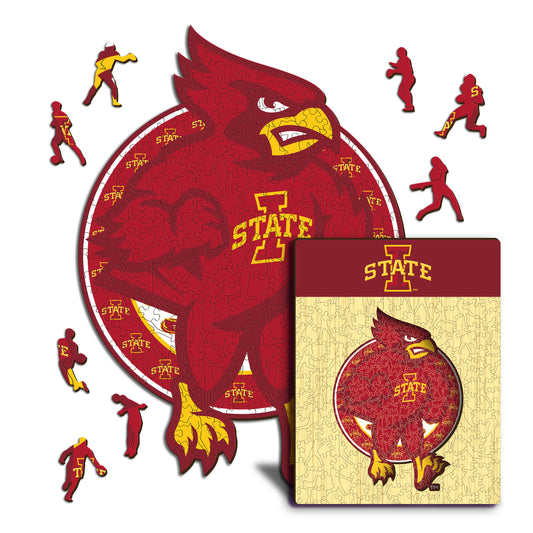 Iowa State Cyclones Mascot Wooden Puzzle