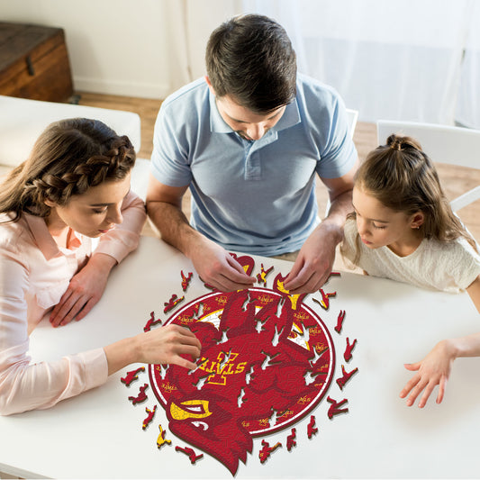 Iowa State Cyclones Mascot Wooden Puzzle