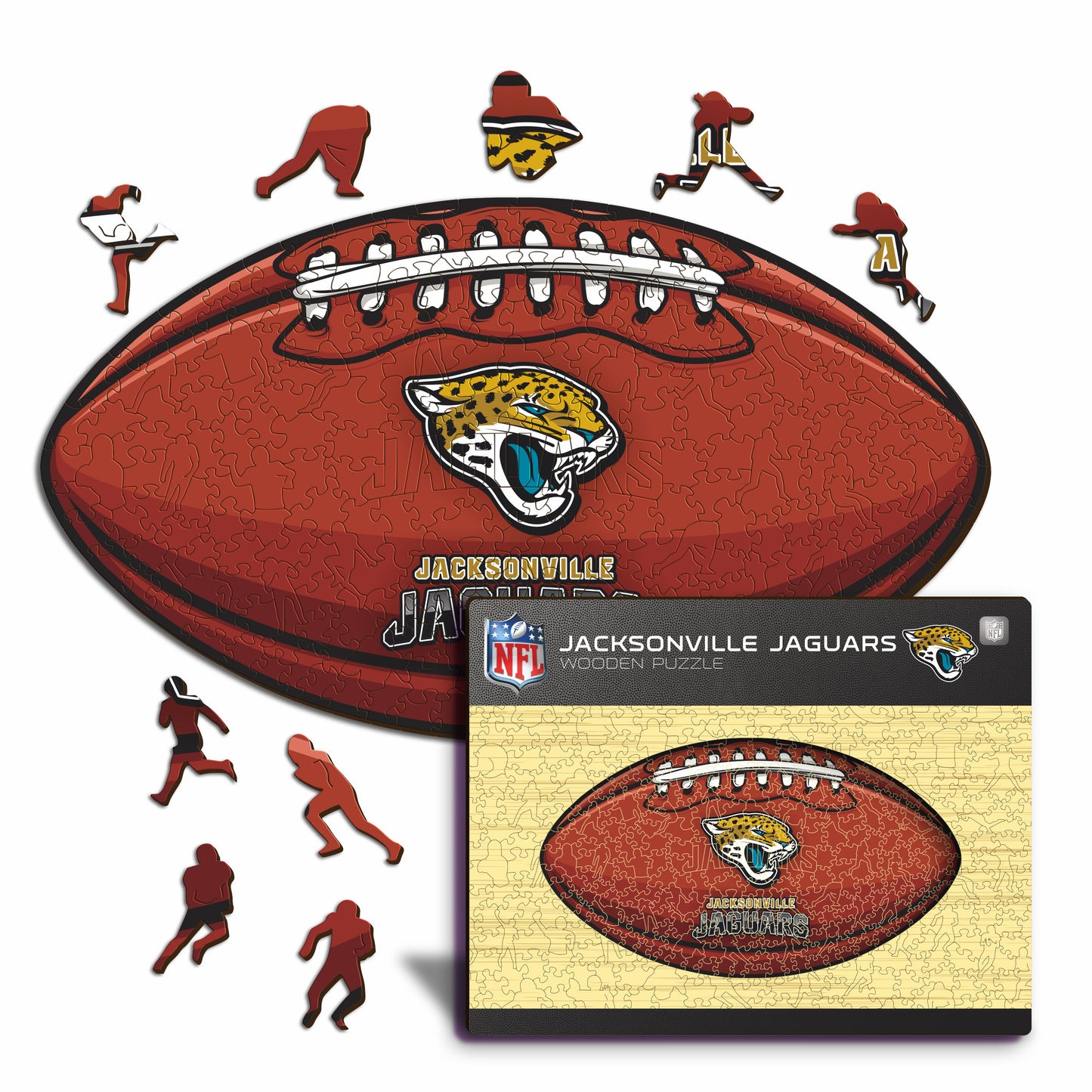 Jacksonville Jaguars™ Futebol Americano - Quebra-cabeça de Madeira 
