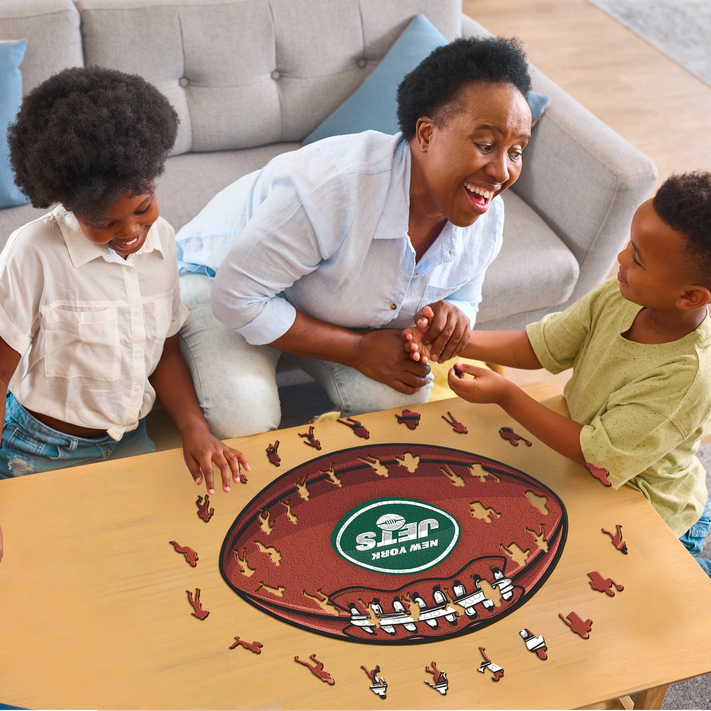 New York Jets™ Football - Wooden Puzzle