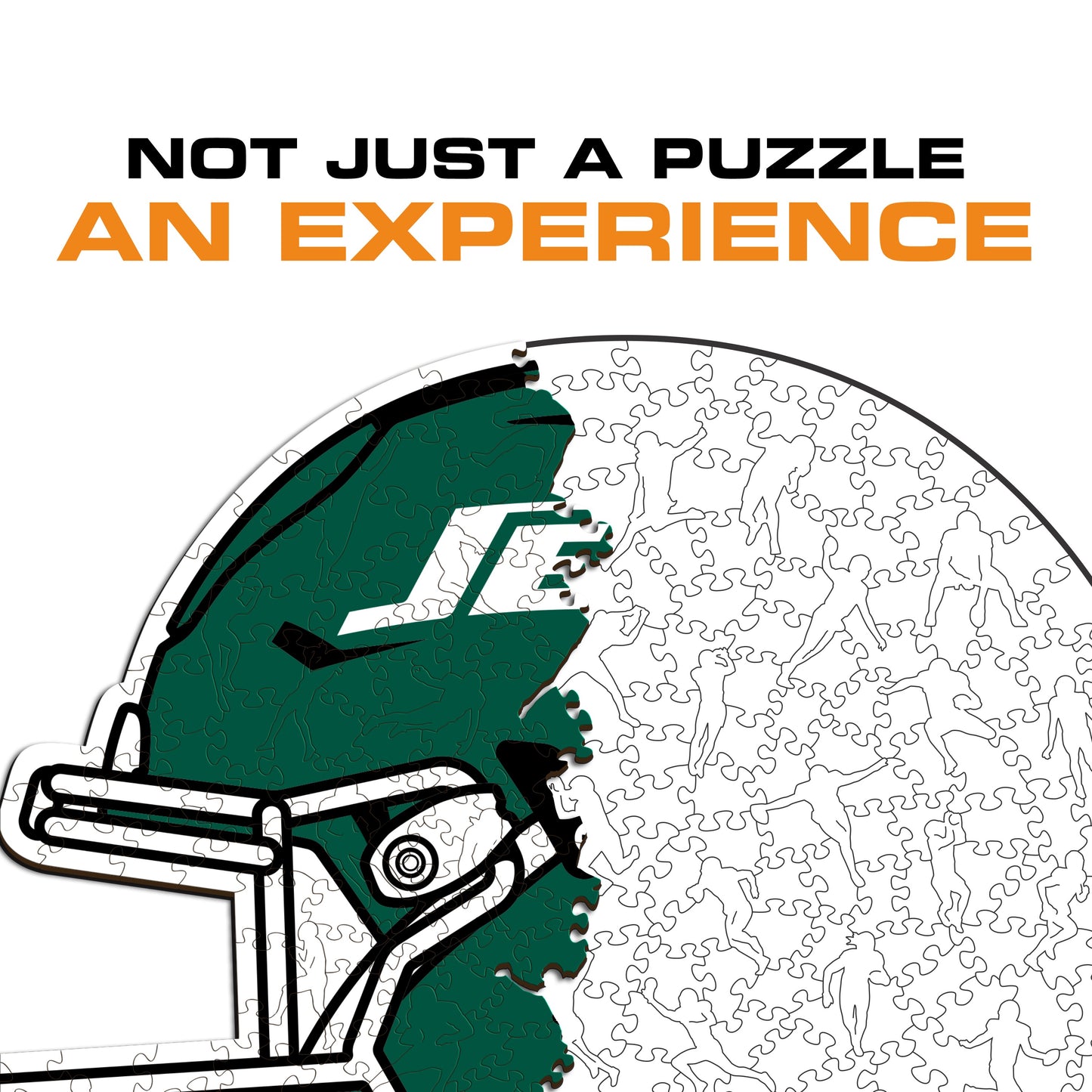 Capacete New York Jets™ - Quebra-cabeça de madeira 