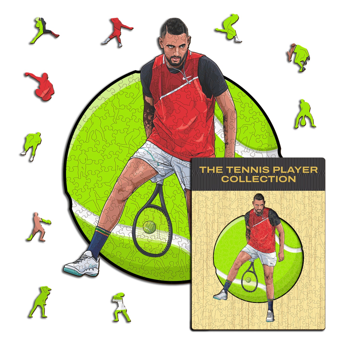 Nick Kyrgios - Wooden Puzzle