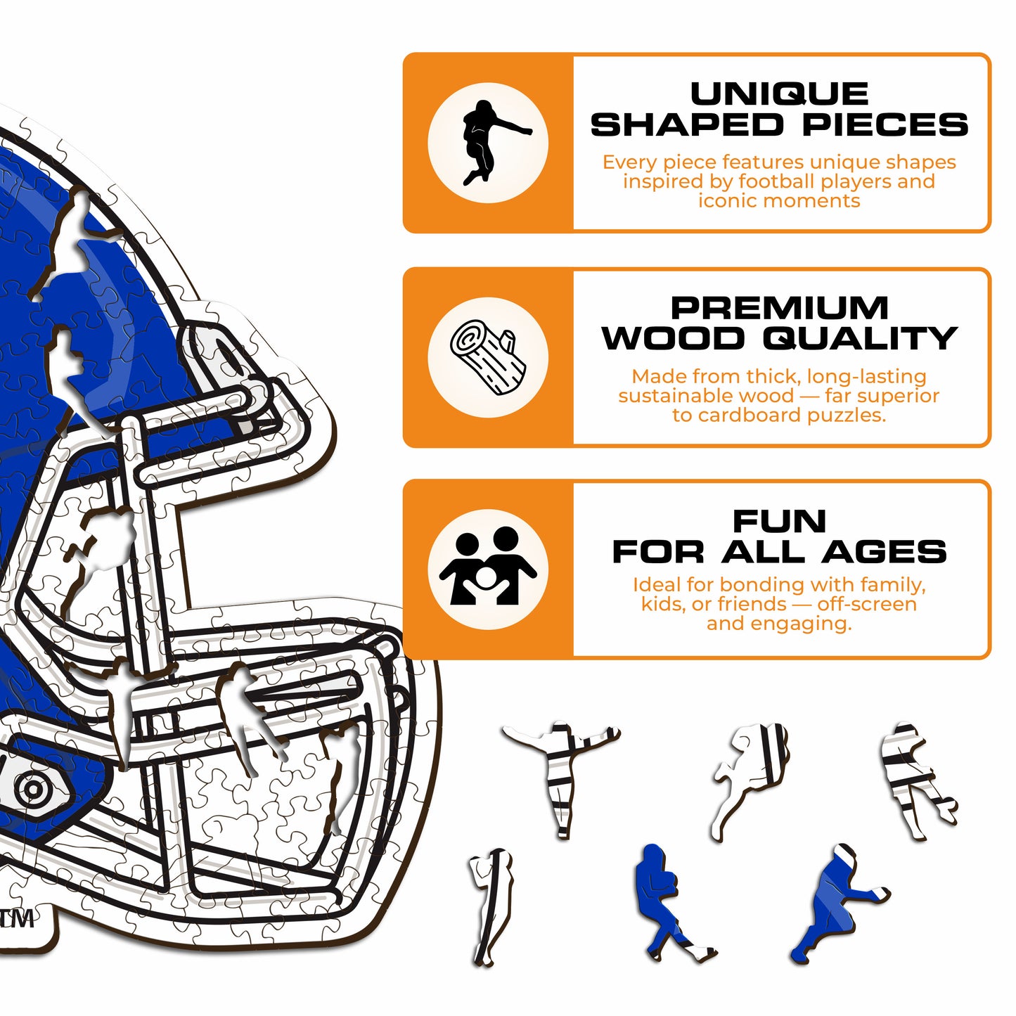 University of Kentucky Helmet - Wooden Puzzle