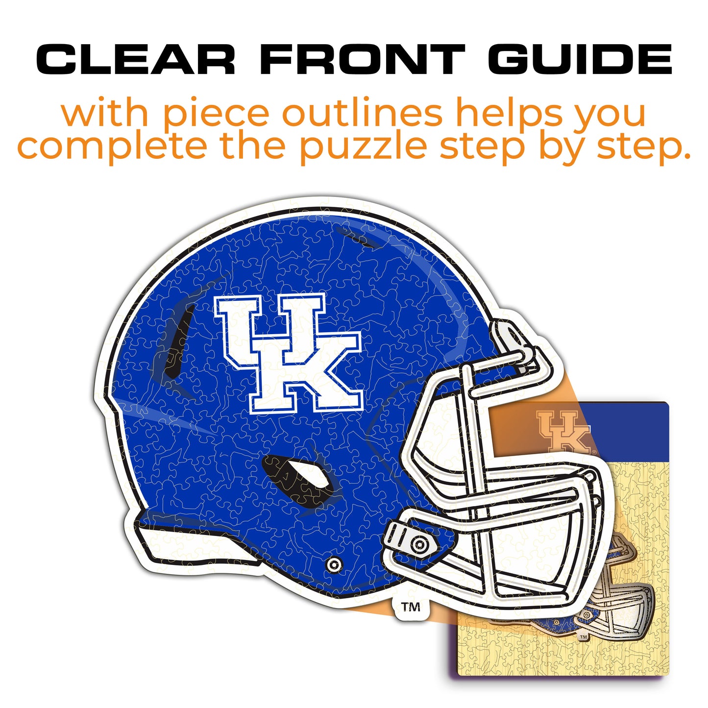 University of Kentucky Helmet - Wooden Puzzle
