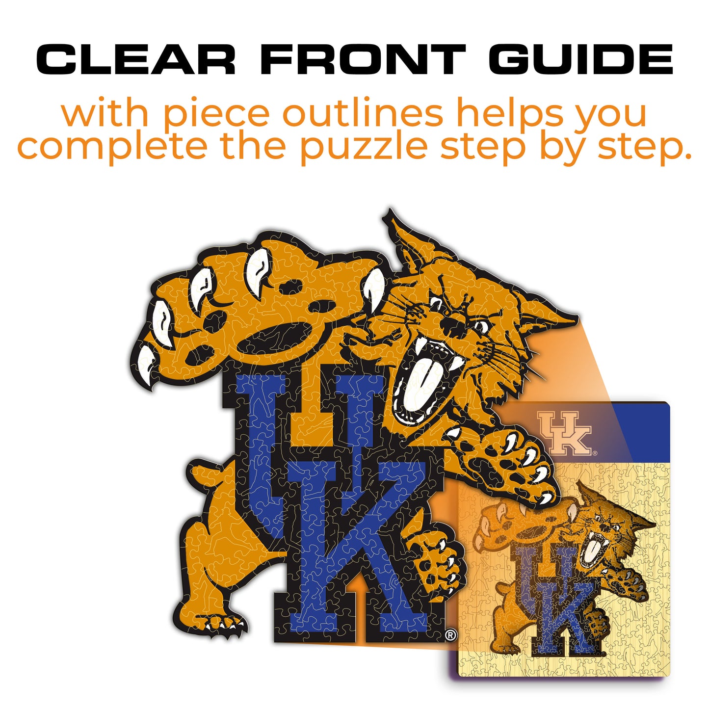 Kentucky Wildcats Mascot Wooden Puzzle