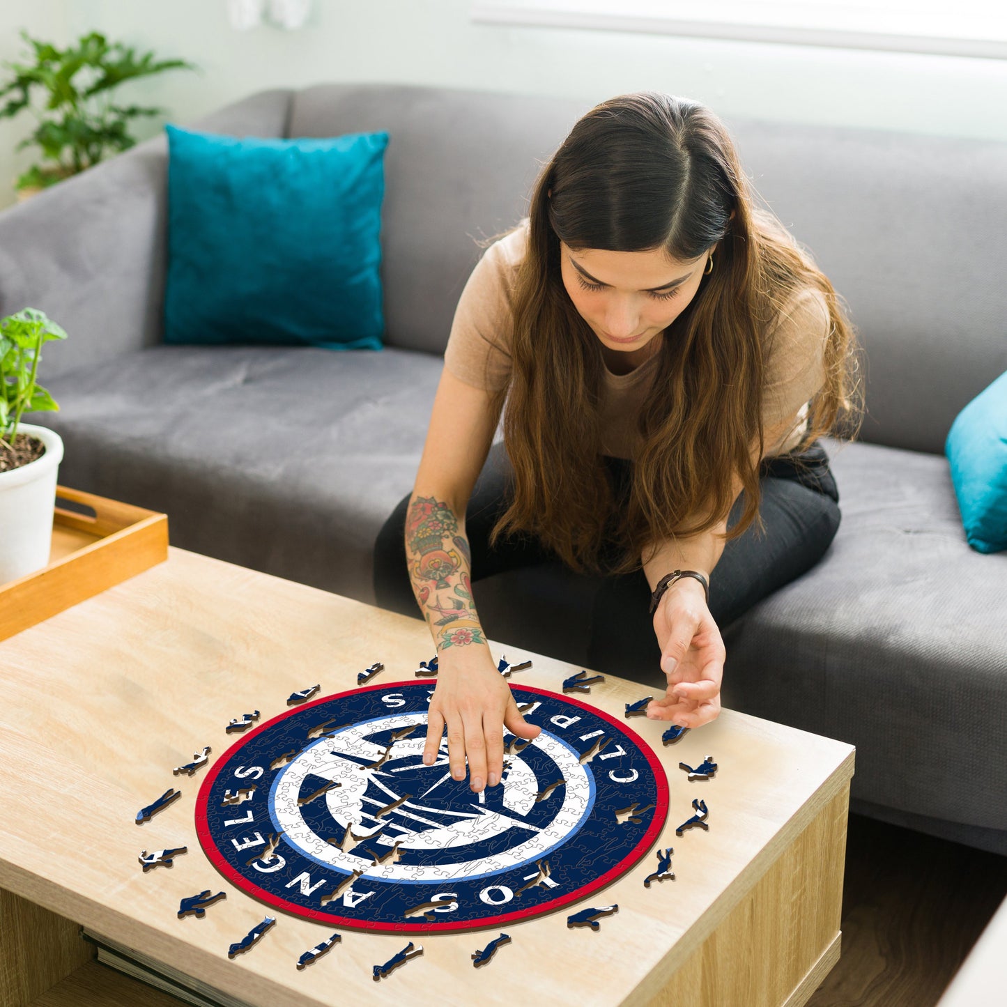 Los Angeles Clippers™ - Wooden Puzzle