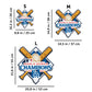 3 PACK Los Angeles Dodgers™ Ball + Primary Logo + 2024 World Series