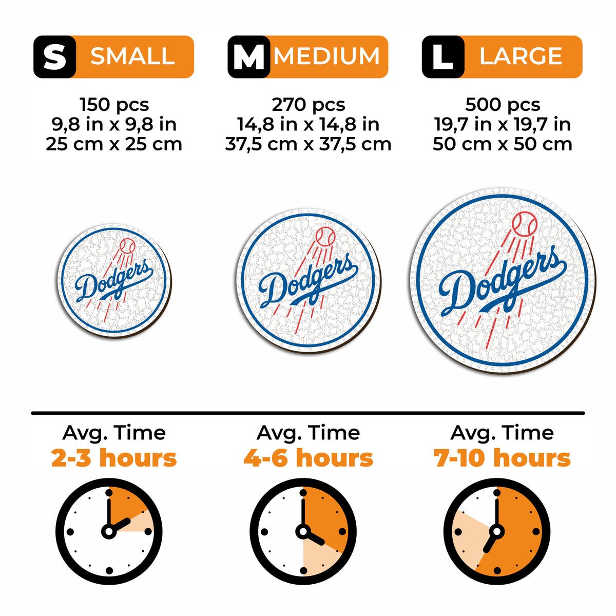 Pacote com 2 logotipos do Los Angeles Dodgers™ + World Series 2024 