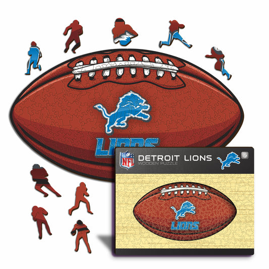 Detroit Lions™ Futebol Americano - Quebra-cabeça de Madeira 