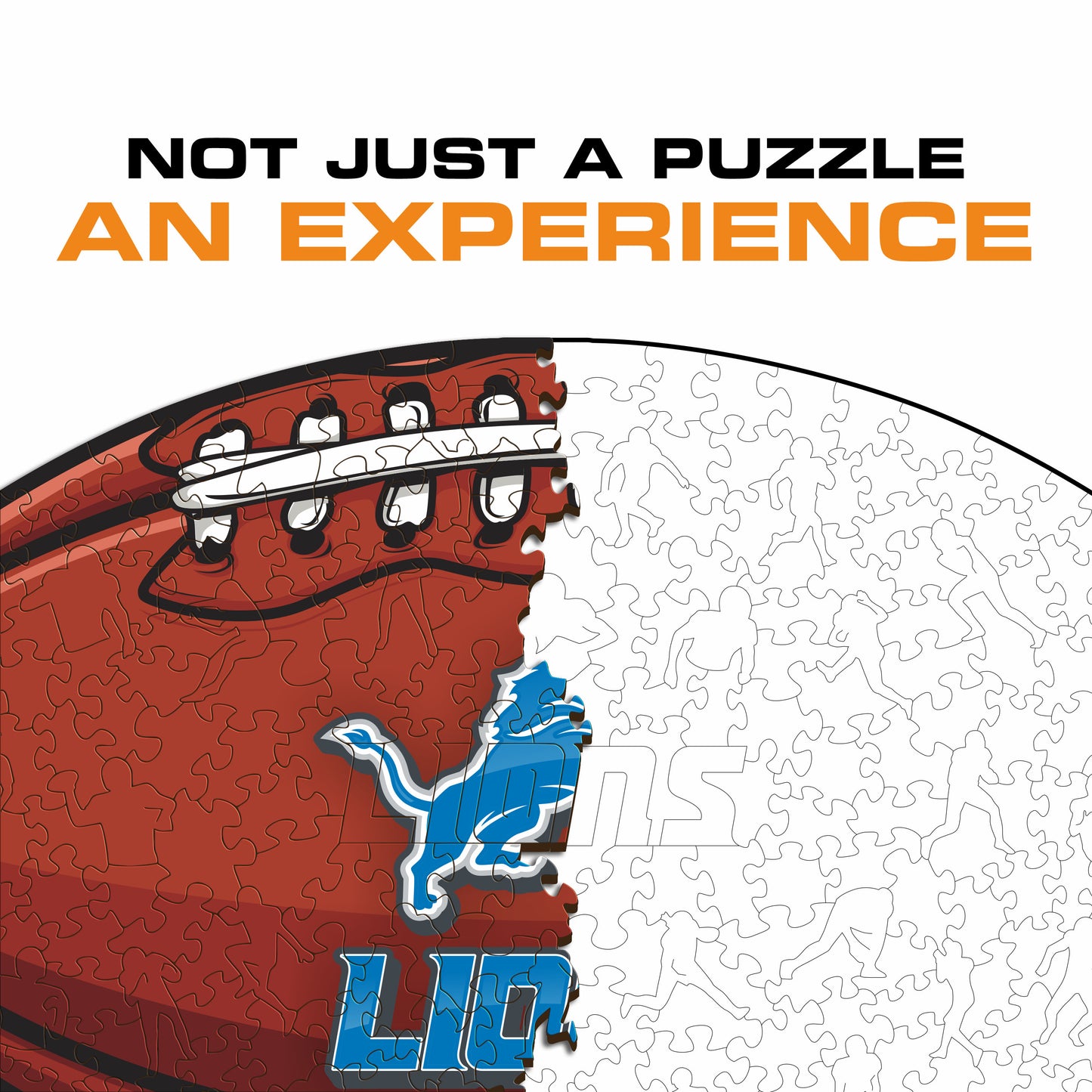 Detroit Lions™ Futebol Americano - Quebra-cabeça de Madeira 