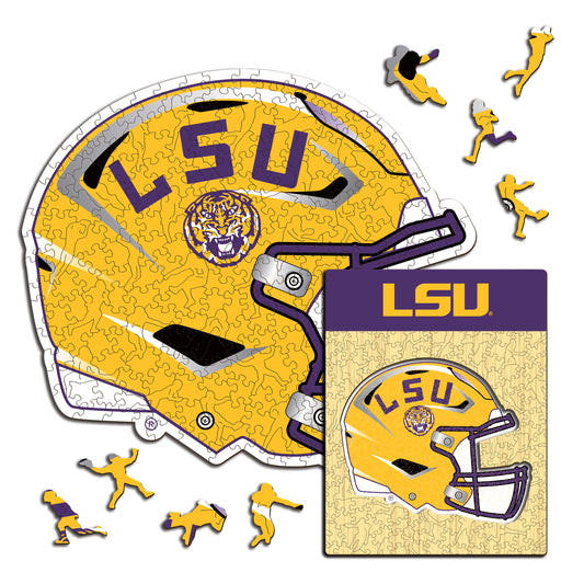 Louisiana State University Helmet - Wooden Puzzle