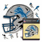 Capacete Detroit Lions™ - Quebra-cabeça de madeira 