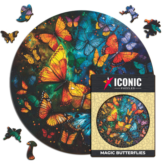Magic Butterflies - Wooden Puzzle