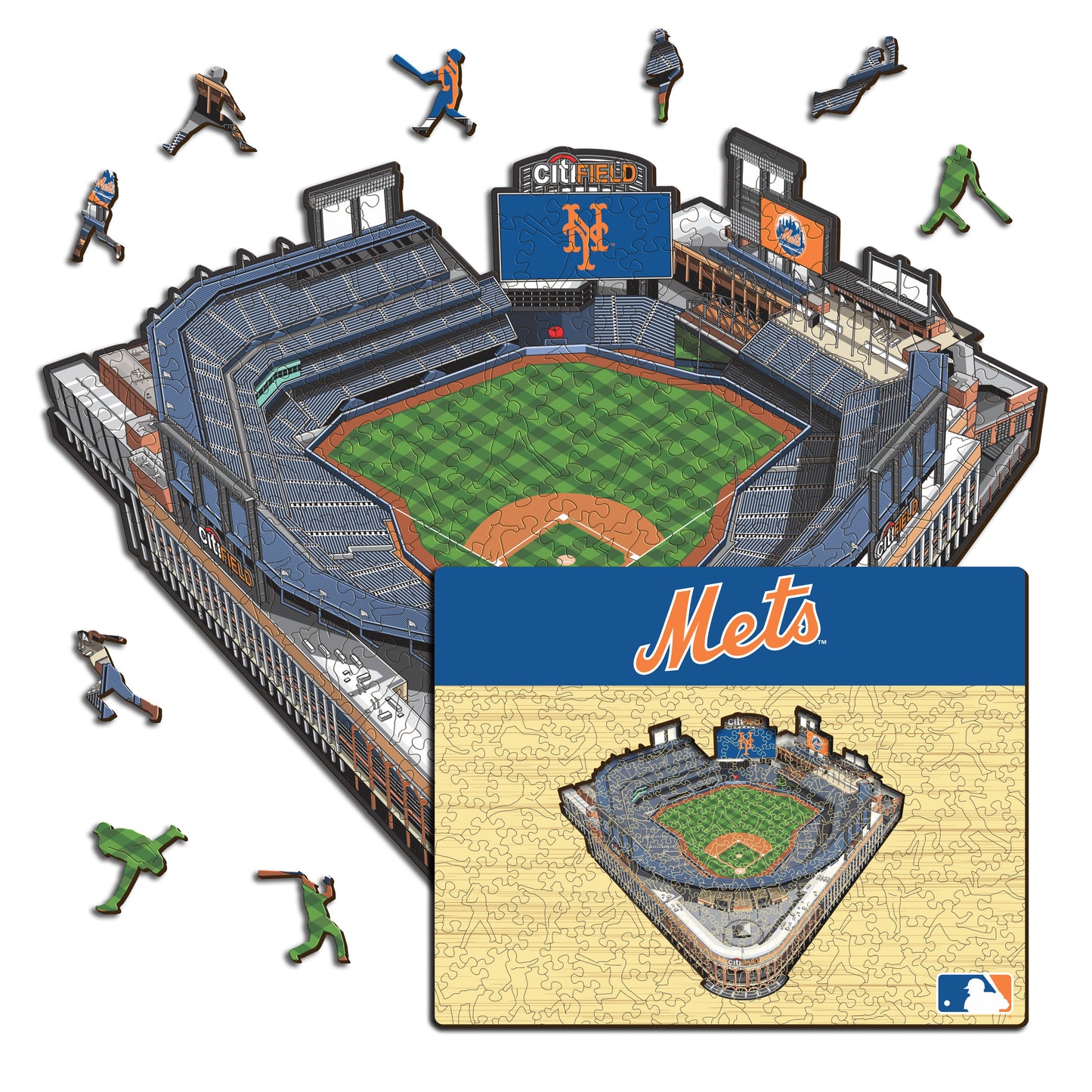 New York Mets™ Citi Field Stadium - Wooden Puzzle