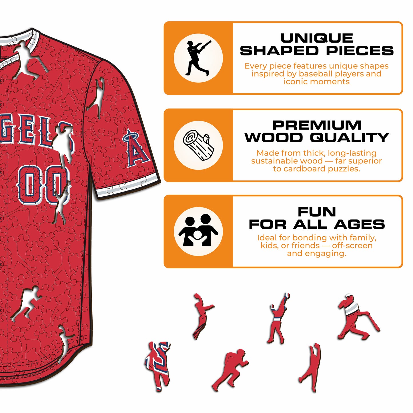 Los Angeles Angels™ Jersey Wooden Puzzle