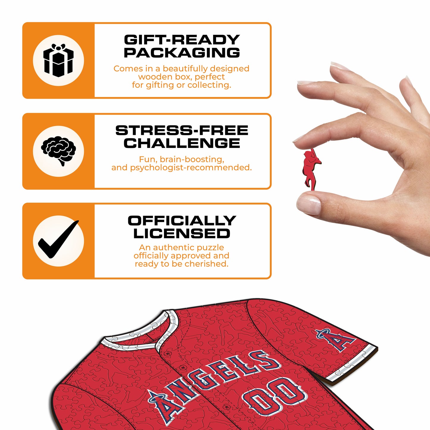 Los Angeles Angels™ Jersey Wooden Puzzle