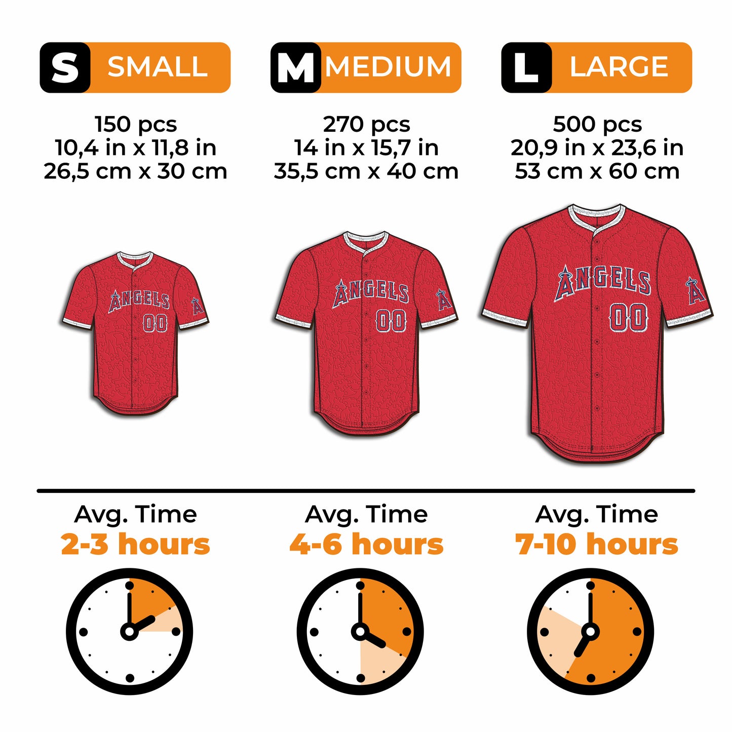 Los Angeles Angels™ Jersey Wooden Puzzle